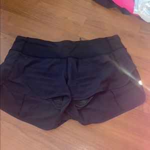 Lululemon black shorts gently worn